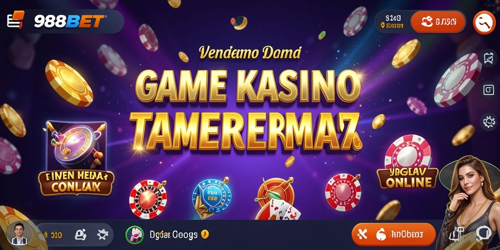Screenshot gameplay 988BET menampilkan suasana Kasino yang realistis.