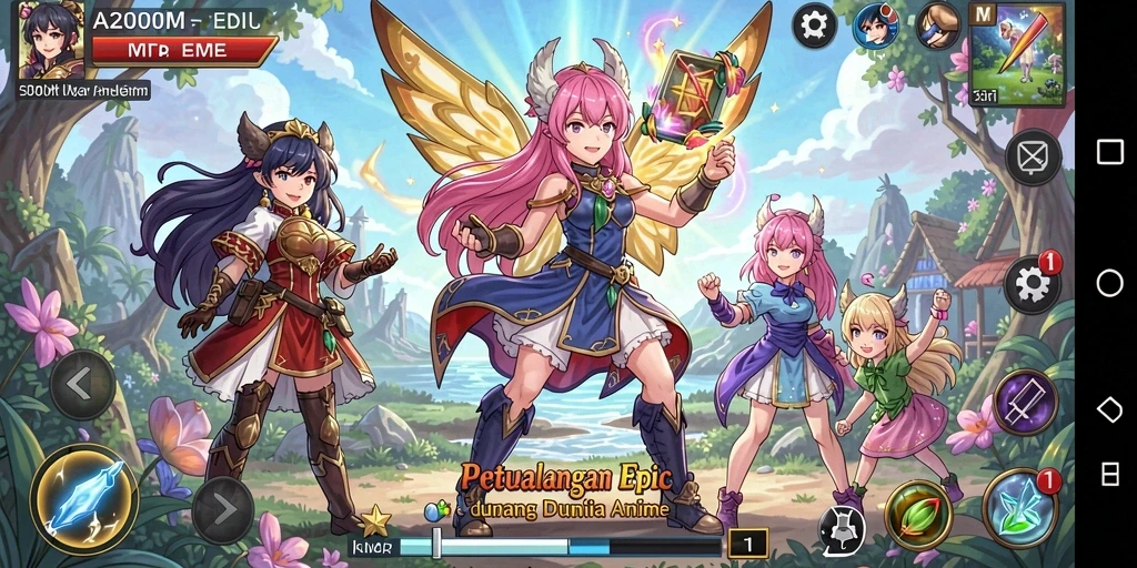 Tampilan gameplay A200M yang menakjubkan dan dinamis.
