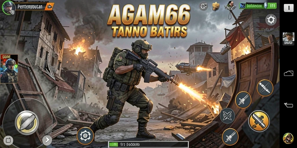 Screenshot AGAM66 menampilkan aksi pertarungan yang intens dan grafis yang memukau.