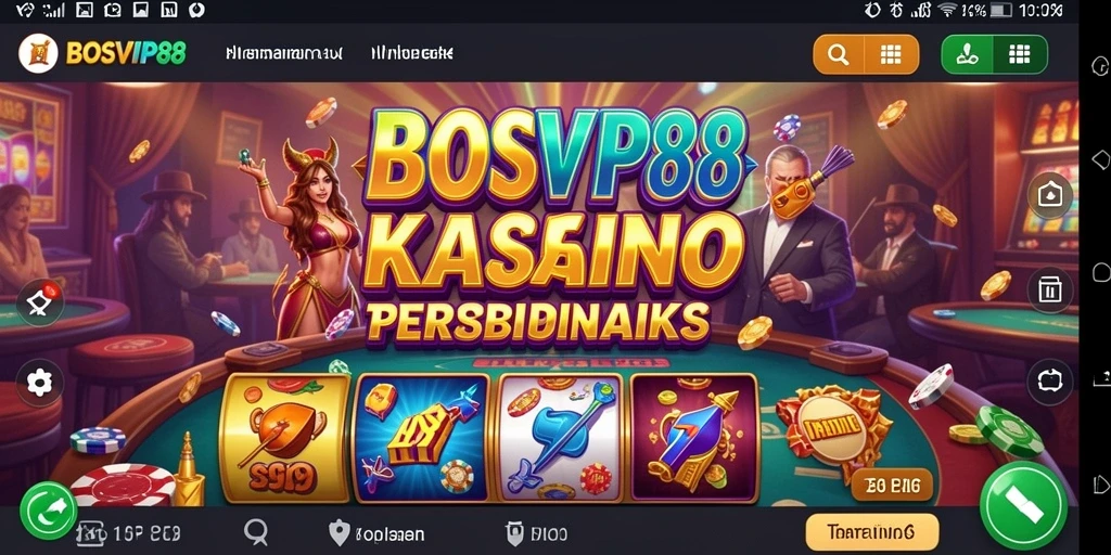 Tampilan gameplay menarik dari BOSVIP88 dengan berbagai permainan Kasino.