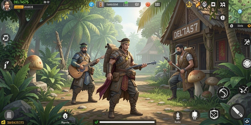 Tampilan gameplay DELTA575 yang memukau dalam simulasi kehidupan.