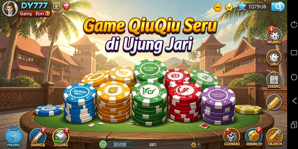 Tampilan gameplay QiuQiu yang menarik dan mendebarkan.
