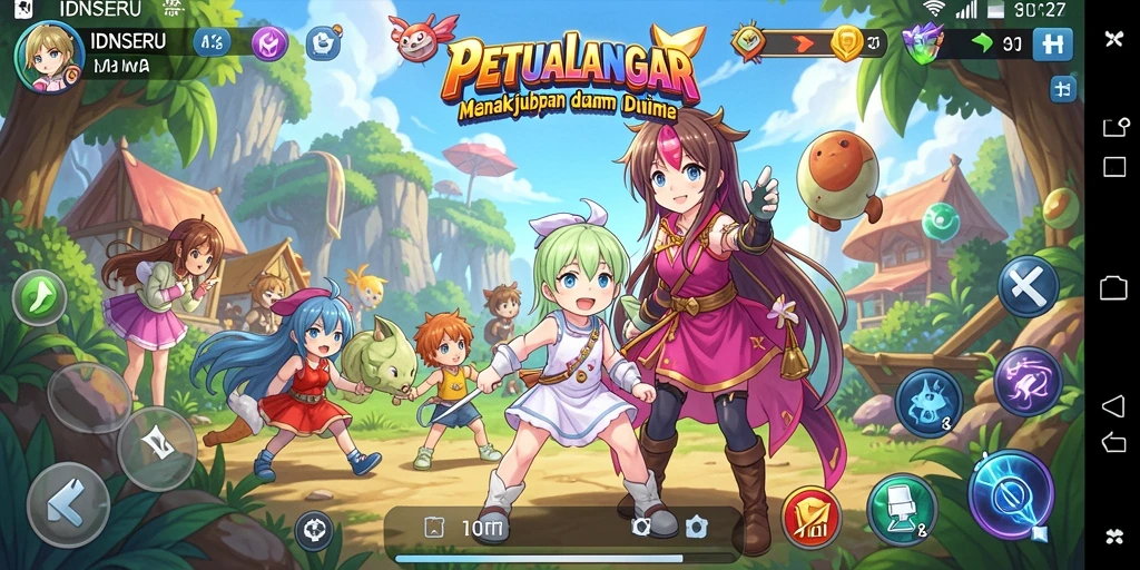 Tampilan gameplay <strong>IDNSERU</strong> yang mendebarkan dan penuh aksi.