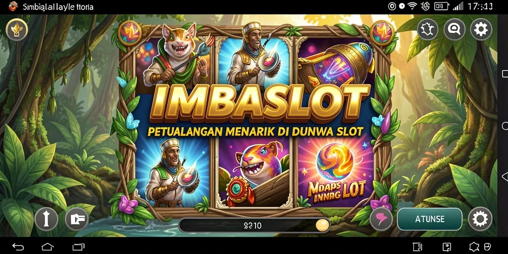 Tampilan gameplay petualangan IMBASLOT yang mendebarkan.