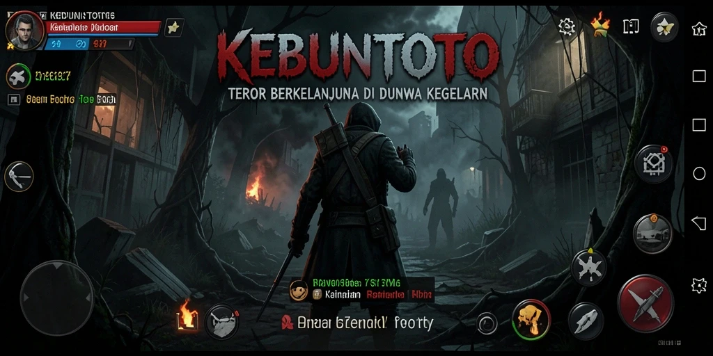 Tampilan gameplay seram dari KEBUNTOTO yang menegangkan.