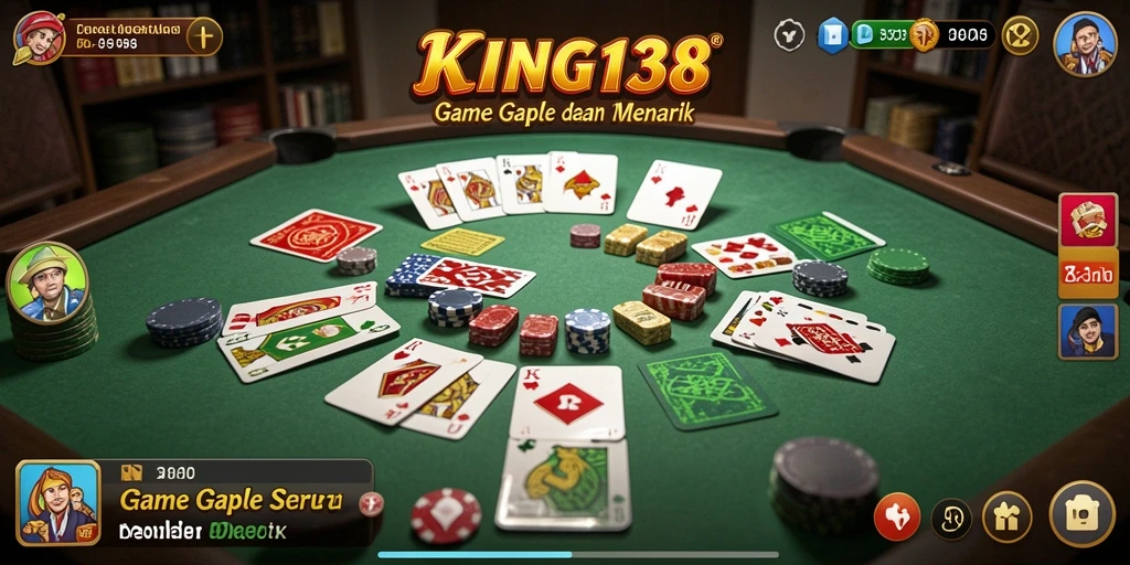 Tampilan gameplay Gaple yang seru dan interaktif.