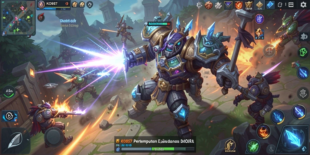 Tampilan menarik dari pertempuran arena dalam KO857.