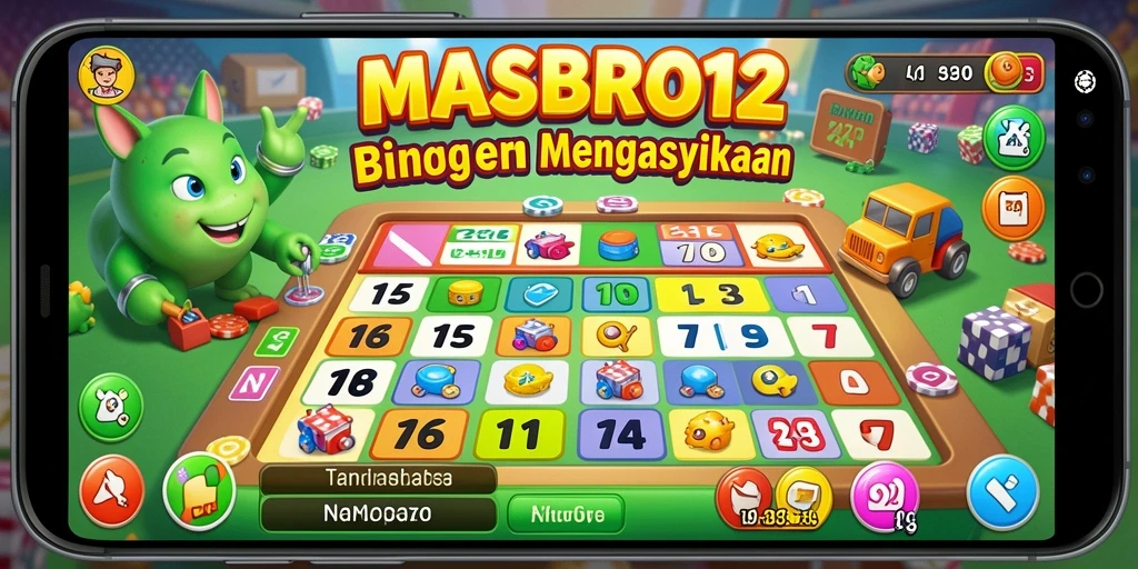 Tampilan gameplay seru di <strong>MASBRO12</strong> dengan antarmuka yang menarik.