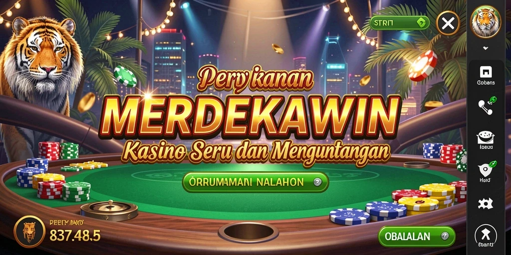 Tampilan gameplay menarik dari MERDEKAWIN di kasino.