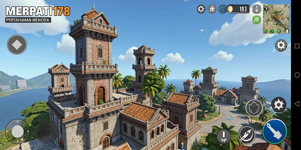 Tampilan gameplay <strong>MERPATI178</strong> yang menarik dan penuh strategi Tower Defense.