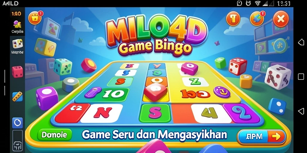 Tampilan menarik gameplay Bingo di MILO4D.