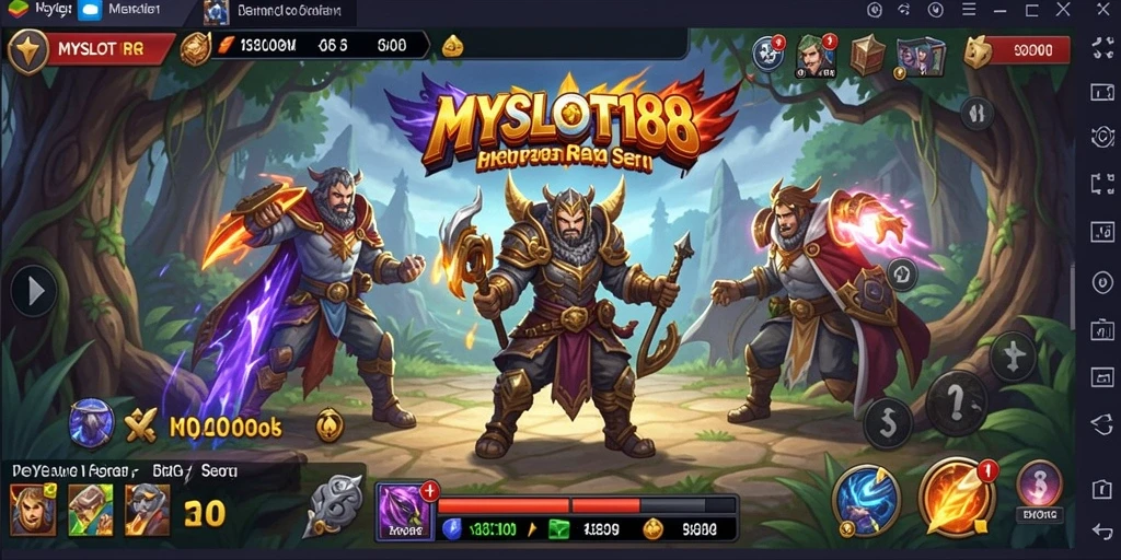 Tangkapan layar dari gameplay RPG yang menarik dan penuh aksi di MYSLOT188.