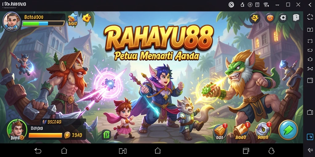 Tampilan gameplay RAHAYU88 dengan aksi petualangan yang mendebarkan.