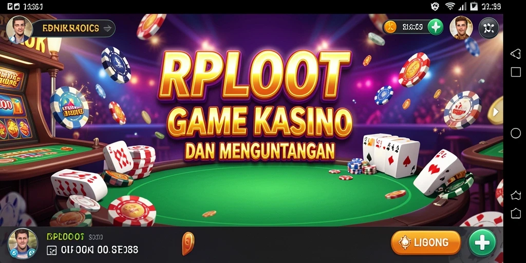 Screenshot gameplay RPLOOT menampilkan pengalaman Kasino yang menarik.
