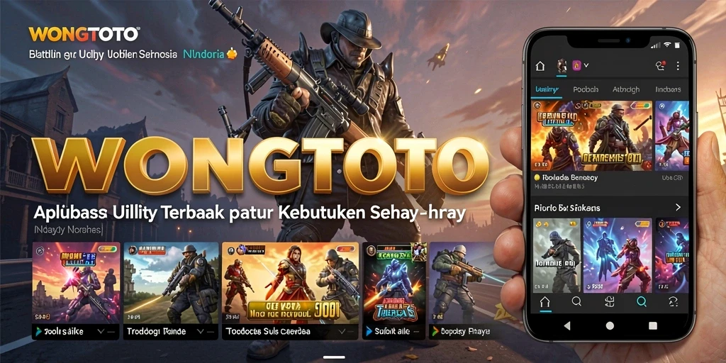 Tampilan antarmuka aplikasi WONGTOTO yang intuitif