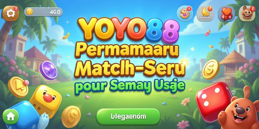 Tampilan gameplay menarik dari YOYO88 dalam dunia Match-3.